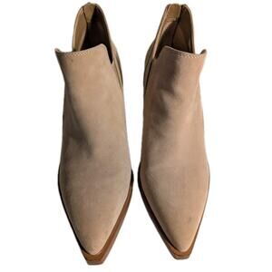 Vince Camuto VP-GRADON Tortilla Cow Split Suede Ankle Boots Size7.51M